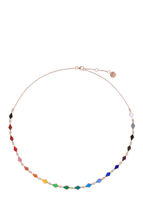 Multi-color Mosaic Necklace